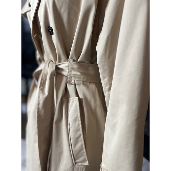 COPY - NEW MNG MANGO Cotton Classic Trench Coat, Size USA large - Picture 4 of 7